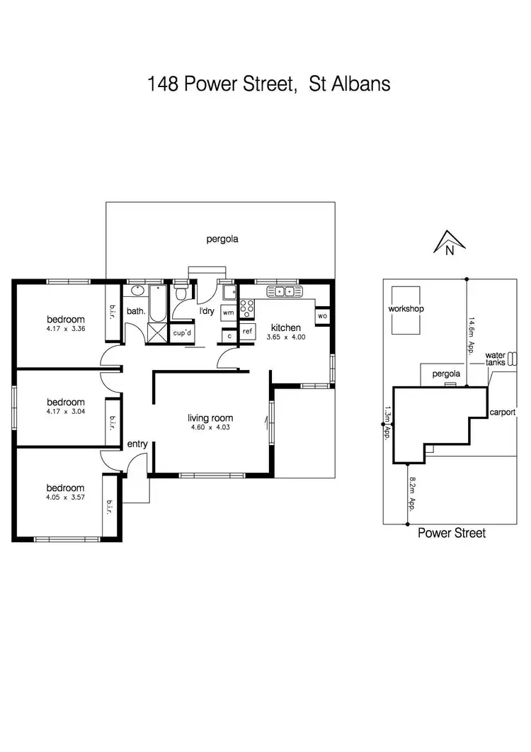 Floorplan of Homely house listing, 148 Power Street, St Albans VIC 3021