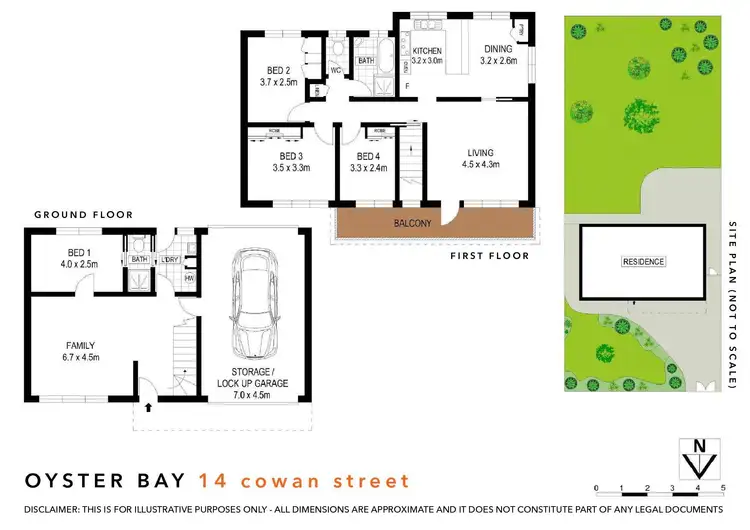 Floorplan of Homely house listing, 14 Cowan Street, Oyster Bay NSW 2225