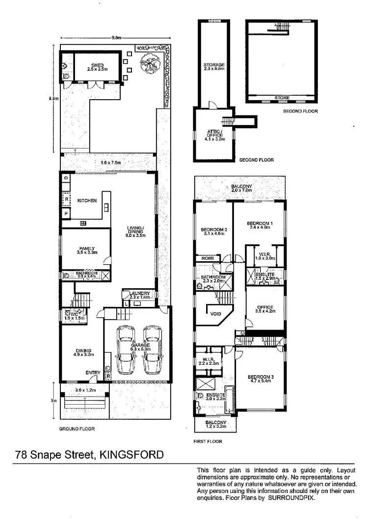 Floorplan of Homely house listing, 78 Snape Street, Kingsford NSW 2032