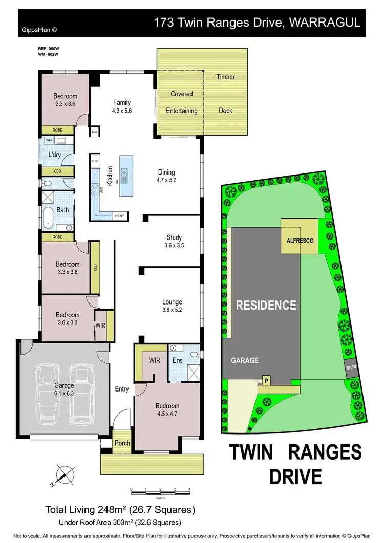 Floorplan of Homely house listing, 173 Twin Ranges Drive, Warragul VIC 3820