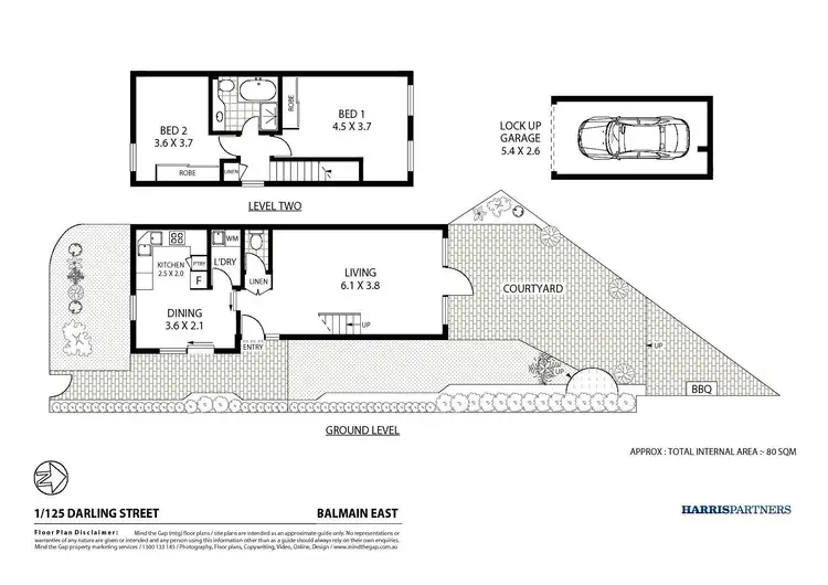 Floorplan of Homely house listing, 1/125 Darling Street, Balmain East NSW 2041