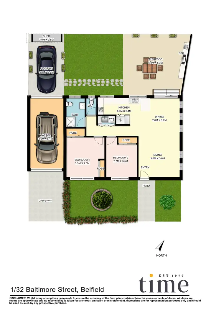 Floorplan of Homely villa listing, 1/32 Baltimore Street, Belfield NSW 2191