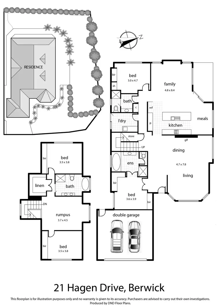 Floorplan of Homely house listing, 21 Hagen Drive, Berwick VIC 3806