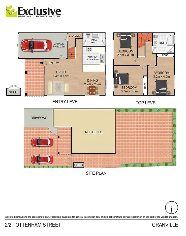 Floorplan of Homely semi-detached listing, 2/2 Tottenham Street, Granville NSW 2142