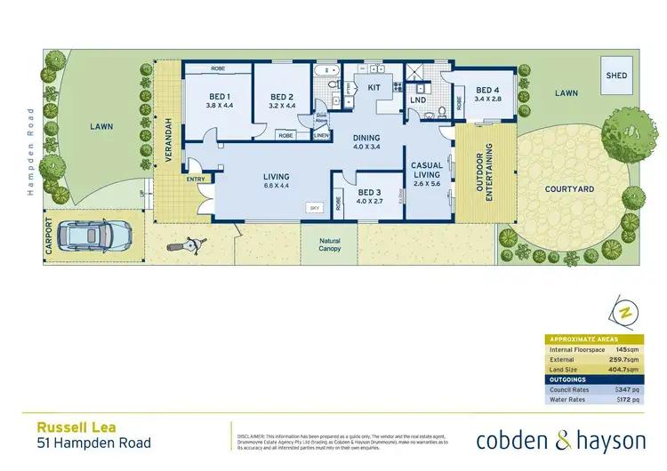Floorplan of Homely house listing, 51 Hampden Road, Russell Lea NSW 2046
