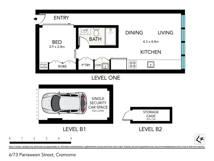 Floorplan of Homely unit listing, 6/73 Parraween Street, Cremorne NSW 2090