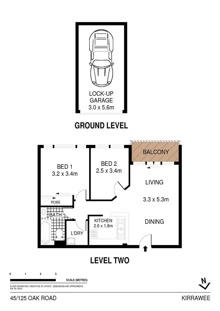Floorplan of Homely apartment listing, 45/125 - 129 Oak Road Road, Kirrawee NSW 2232