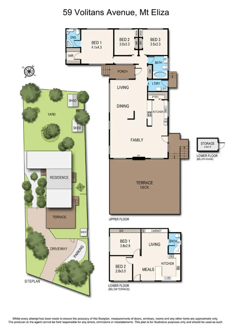 Floorplan of Homely house listing, 59 Volitans Avenue, Mount Eliza VIC 3930