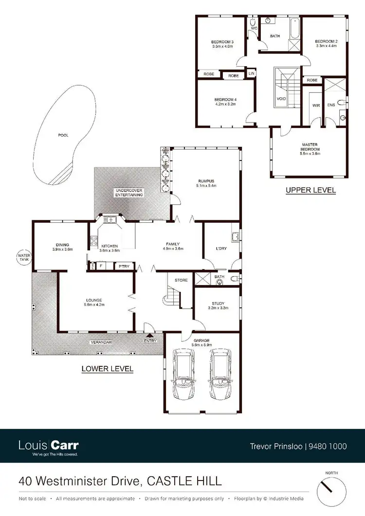 Floorplan of Homely house listing, 40 Westminster Drive, Castle Hill NSW 2154