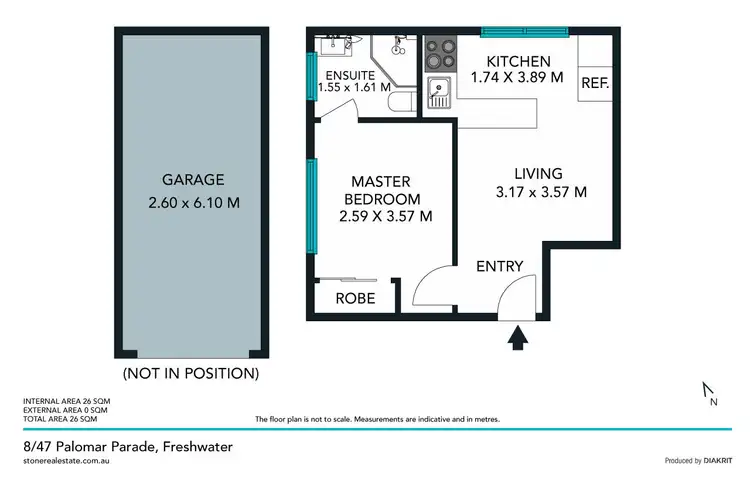 Floorplan of Homely apartment listing, 8/47 Palomar Parade, Freshwater NSW 2096