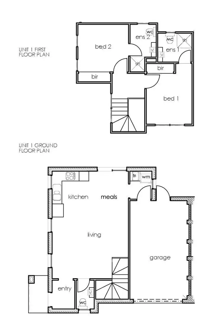 Floorplan of Homely townhouse listing, 1/3 Broughton Avenue, Reservoir VIC 3073