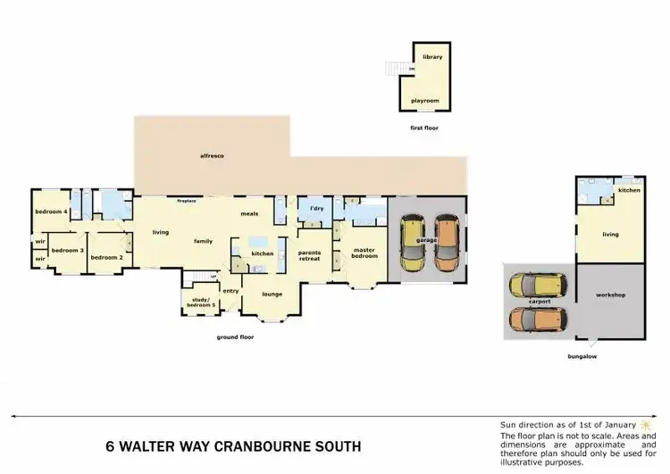Floorplan of Homely house listing, 6 Walter Way, Cranbourne South VIC 3977