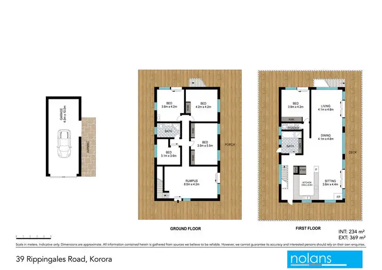Floorplan of Homely house listing, 39 Rippingales Road, Korora NSW 2450