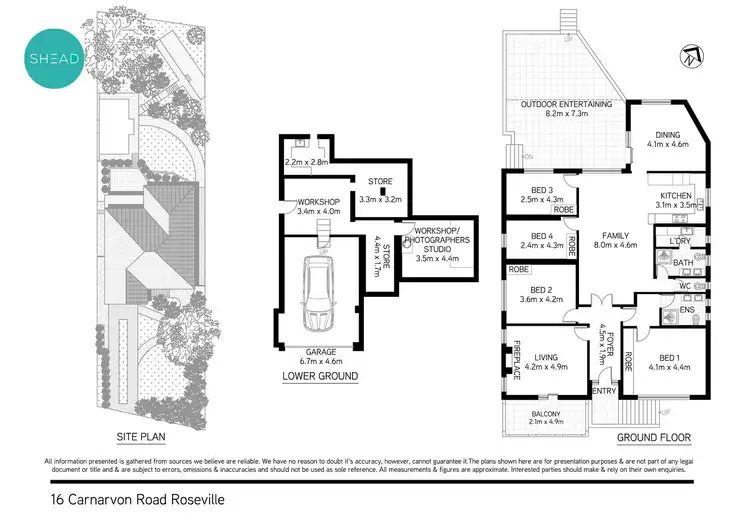 Floorplan of Homely house listing, 16 Carnarvon Road, Roseville NSW 2069