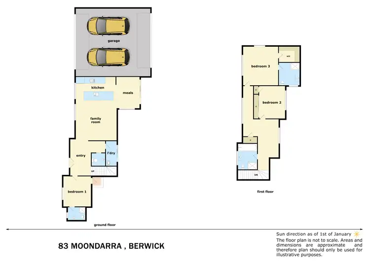 Floorplan of Homely house listing, 83 Moondarra Drive, Berwick VIC 3806