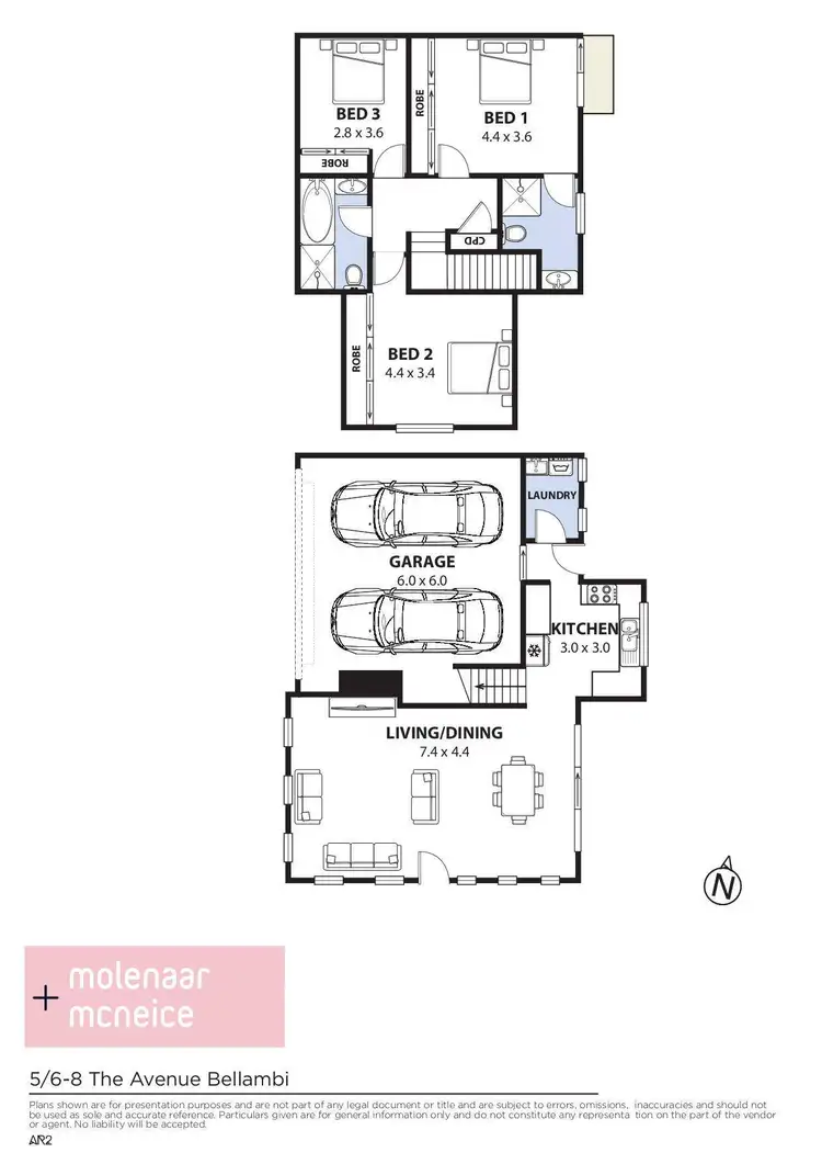 Floorplan of Homely townhouse listing, 5/6 The Avenue, Bellambi NSW 2518