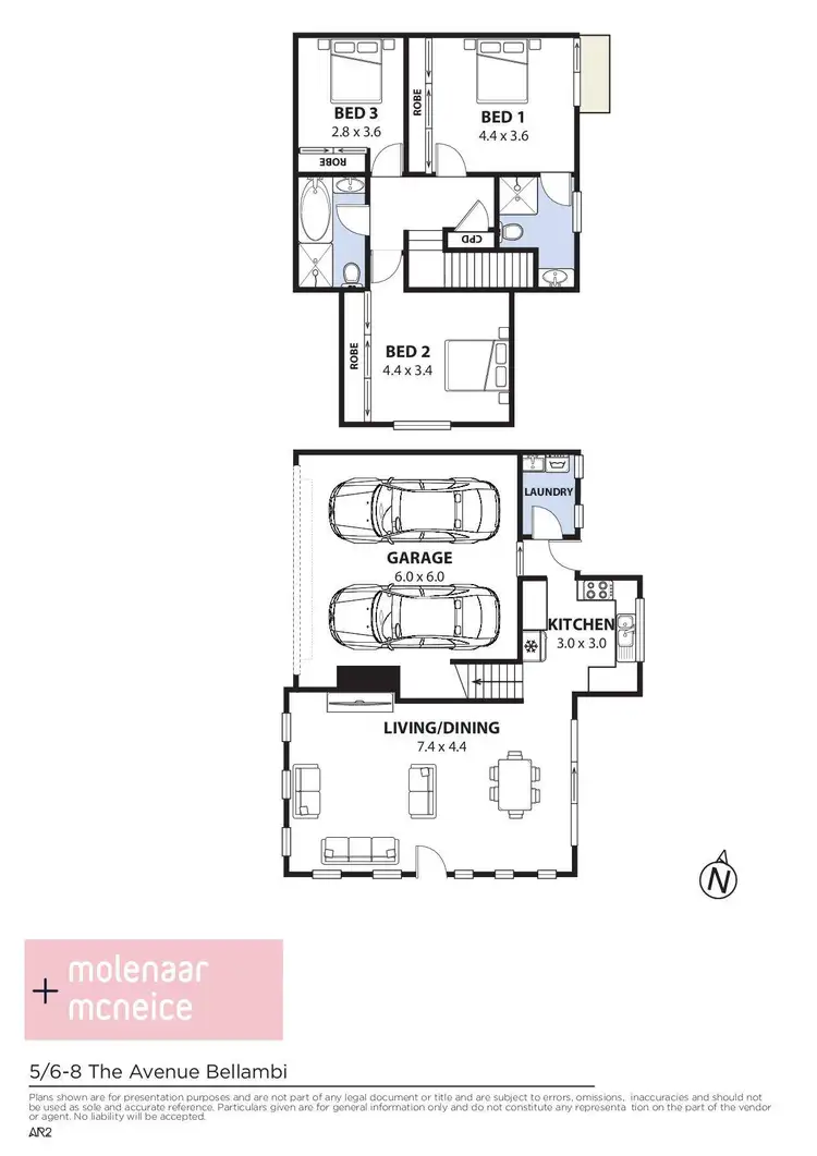 Floorplan of Homely townhouse listing, 5/6 The Avenue, Bellambi NSW 2518