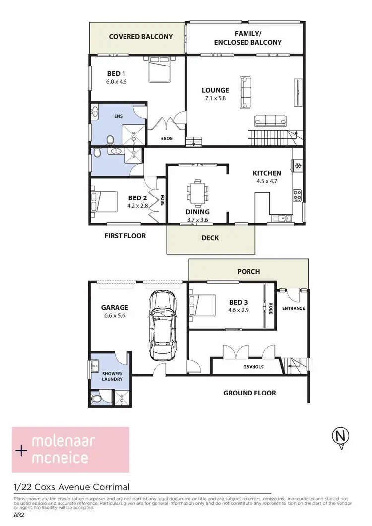 Floorplan of Homely house listing, 1/22 Coxs Avenue, Corrimal NSW 2518