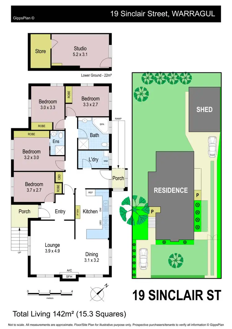 Floorplan of Homely house listing, 19 Sinclair Street, Warragul VIC 3820