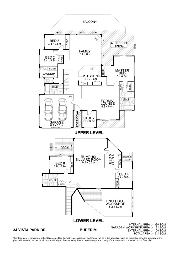 Floorplan of Homely house listing, 34 Vista Park Drive, Buderim QLD 4556