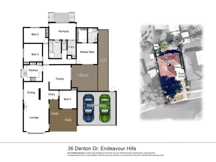 Floorplan of Homely house listing, 36 Denton Drive, Endeavour Hills VIC 3802