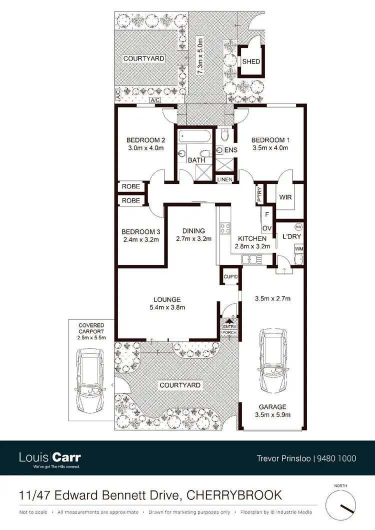 Floorplan of Homely villa listing, 11/47 Edward Bennett Drive, Cherrybrook NSW 2126