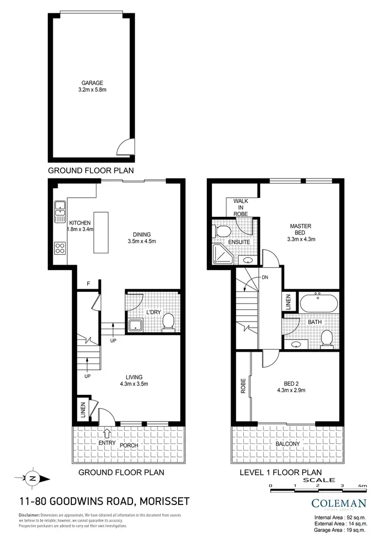 Floorplan of Homely townhouse listing, 11/80 Goodwins Road, Morisset NSW 2264
