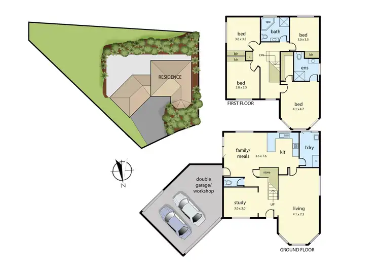 Floorplan of Homely house listing, 10 Lakeside Court, Drouin VIC 3818