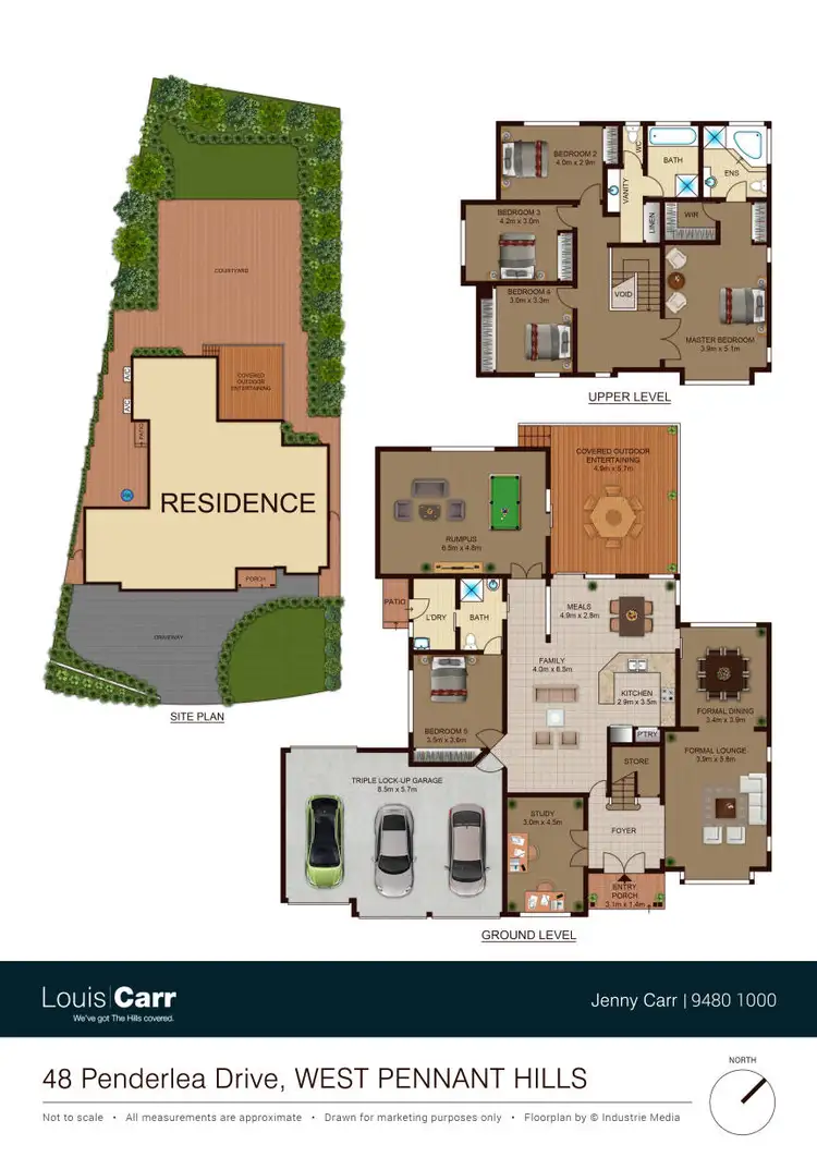 Floorplan of Homely house listing, 48 Penderlea Drive, West Pennant Hills NSW 2125