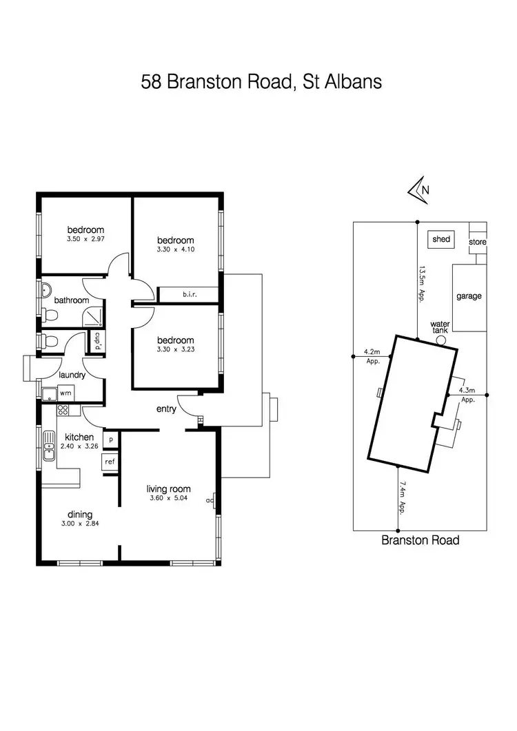 Floorplan of Homely house listing, 58 Branston Road, St Albans VIC 3021