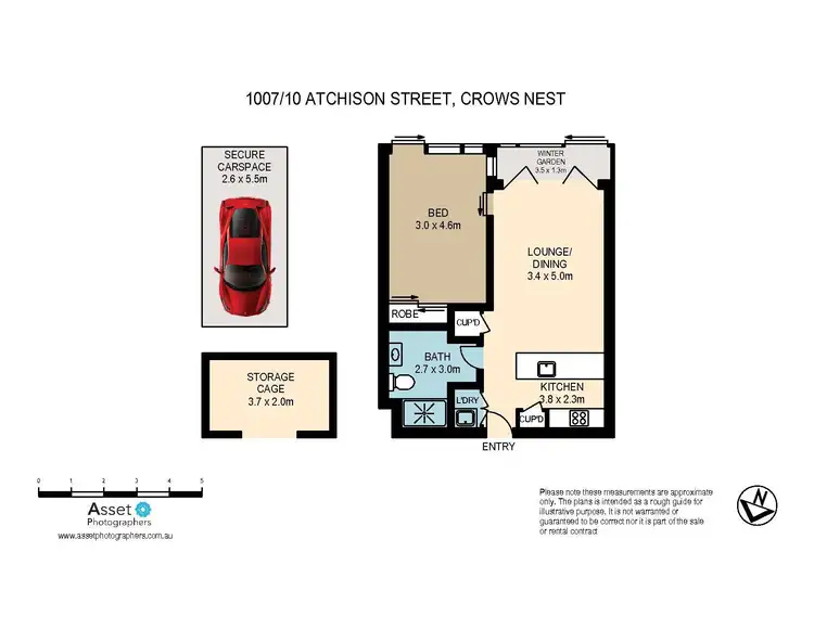 Floorplan of Homely apartment listing, 1007/10 Atchison Street, St Leonards NSW 2065
