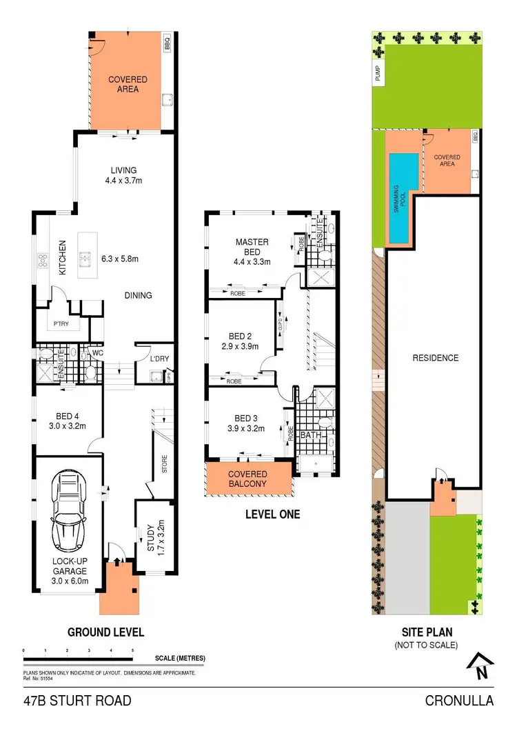 Floorplan of Homely semi-detached listing, 47b Sturt Road, Cronulla NSW 2230