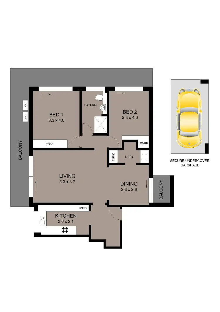 Floorplan of Homely apartment listing, 14/20-24 The Parade, Russell Lea NSW 2046