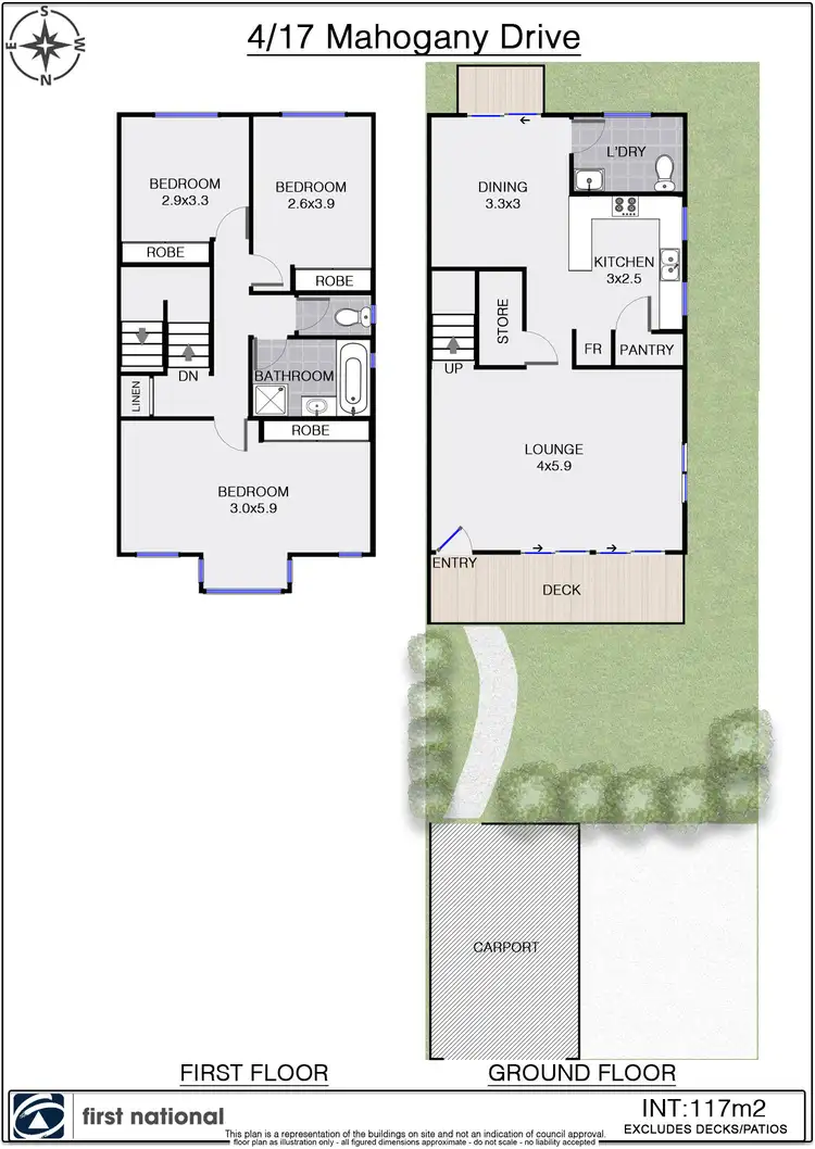 Floorplan of Homely townhouse listing, 4/17 Mahogany Drive, Byron Bay NSW 2481