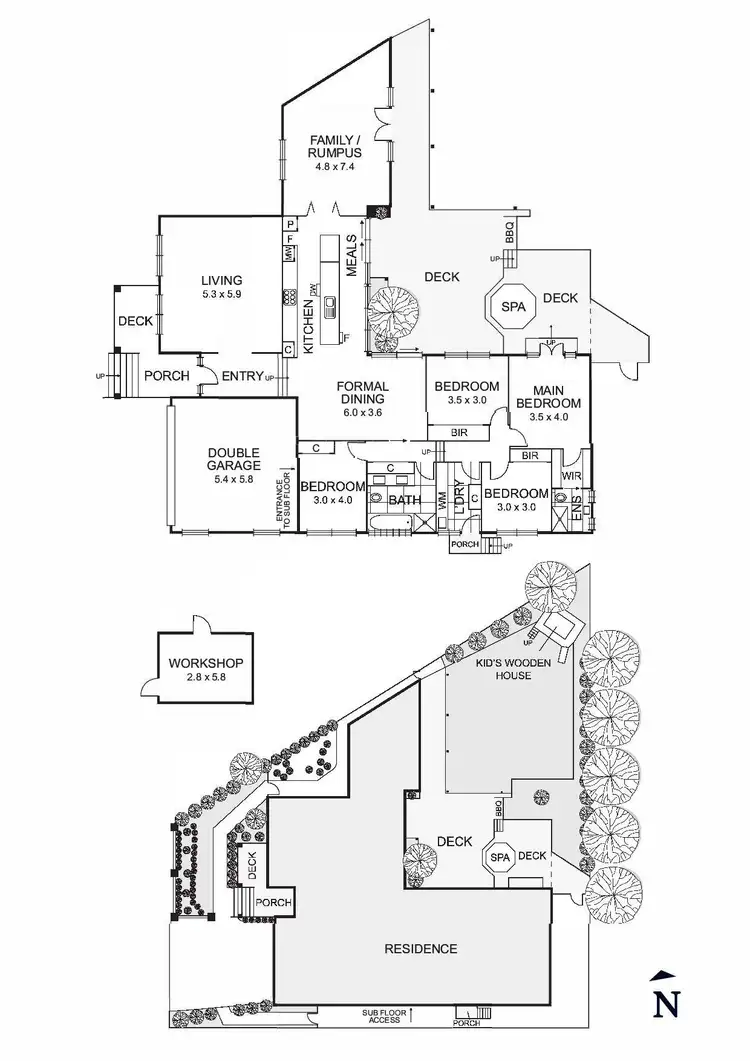 Floorplan of Homely house listing, 6 Shelley Court, Templestowe VIC 3106