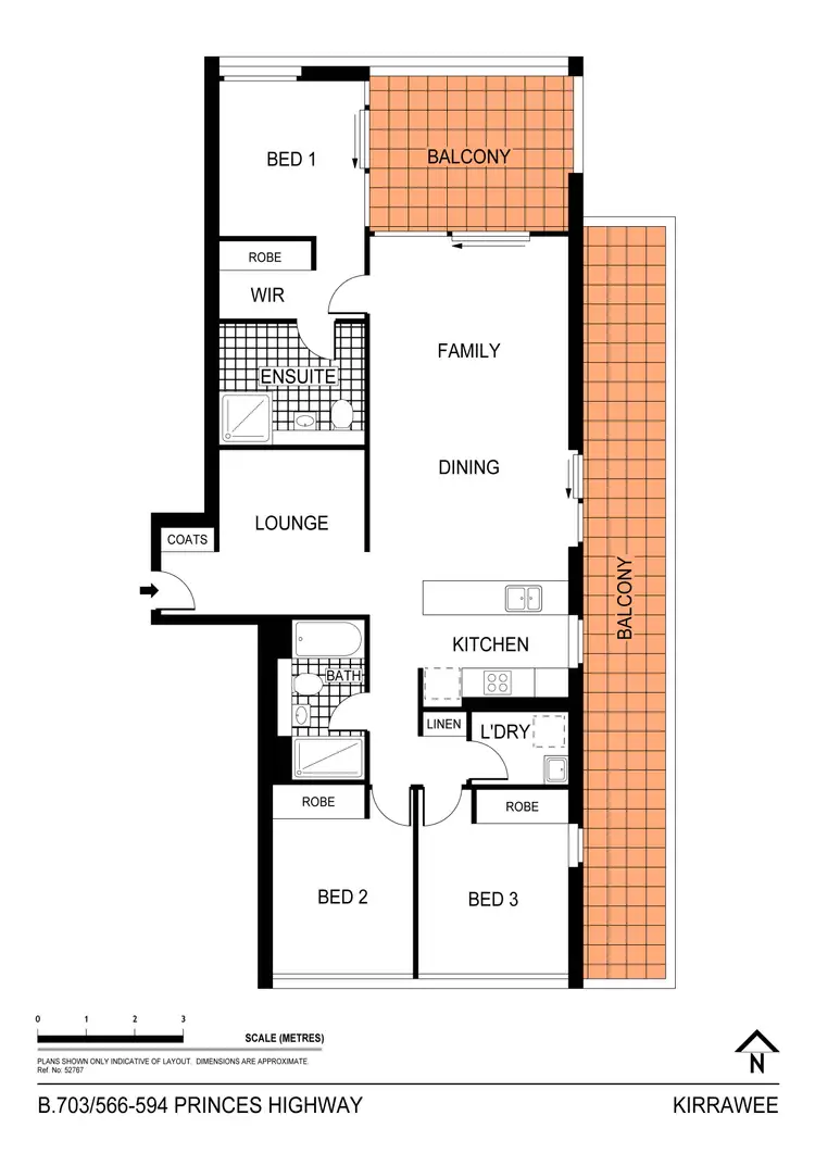 Floorplan of Homely apartment listing, B7.03/566-594 Princes Highway, Kirrawee NSW 2232