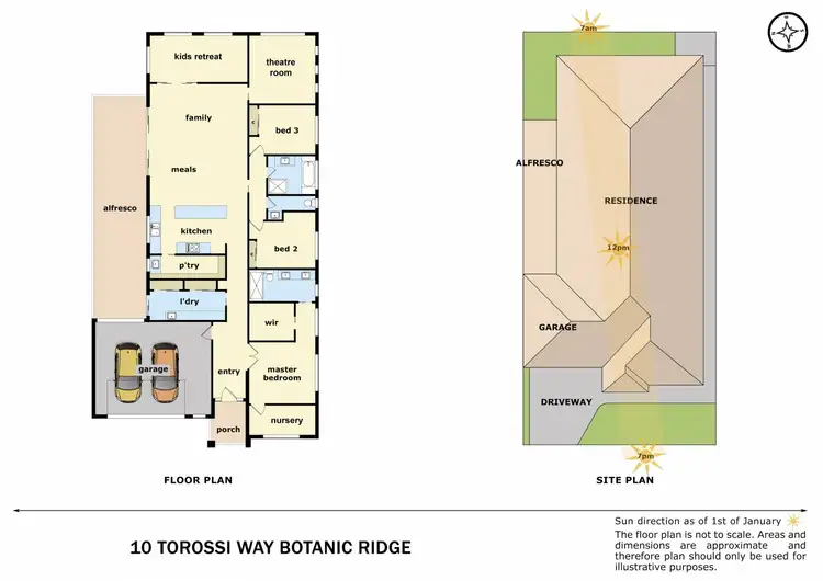 Floorplan of Homely house listing, 10 Torossi Way, Botanic Ridge VIC 3977