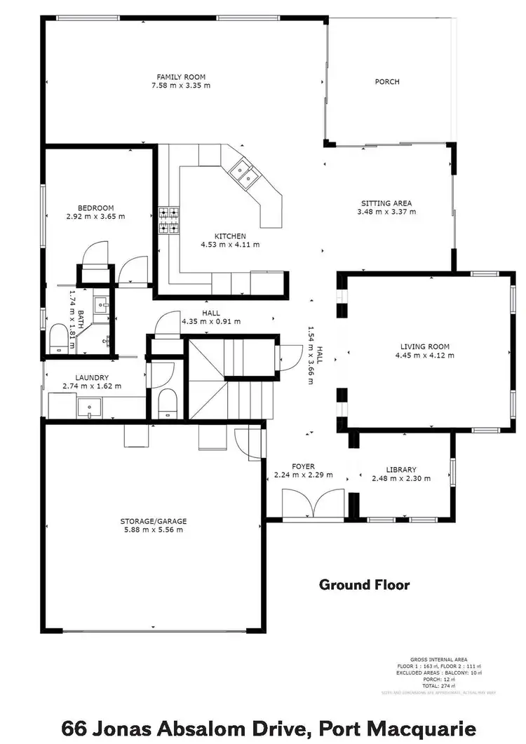 Floorplan of Homely house listing, 66 Jonas Absalom Drive, Port Macquarie NSW 2444
