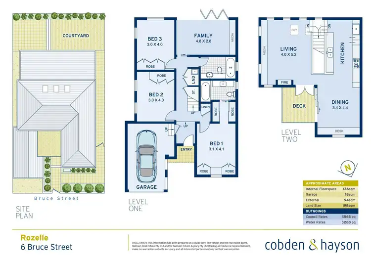 Floorplan of Homely house listing, 6 Bruce Street, Rozelle NSW 2039