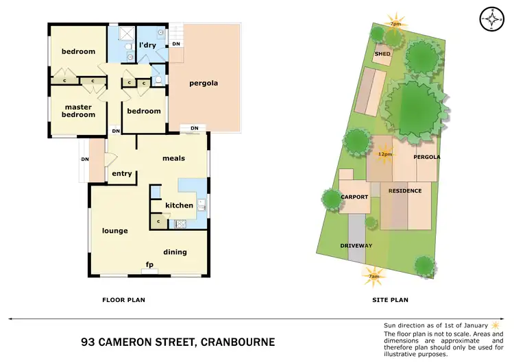 Floorplan of Homely house listing, 93 Cameron Street, Cranbourne VIC 3977