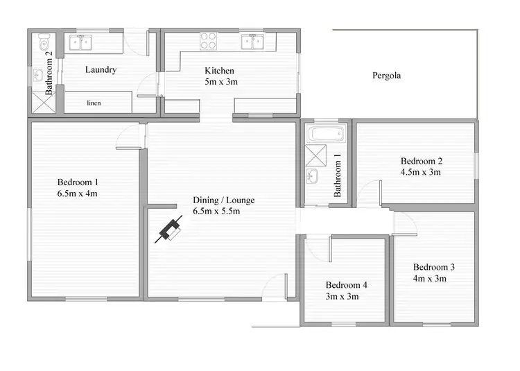 Floorplan of Homely house listing, 12 North Terrace, Tantanoola SA 5280