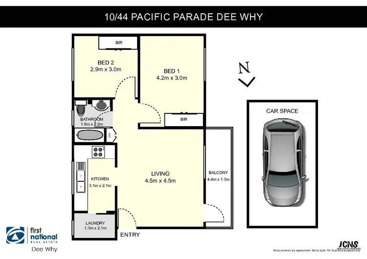 Floorplan of Homely apartment listing, 10/44 Pacific Parade, Dee Why NSW 2099