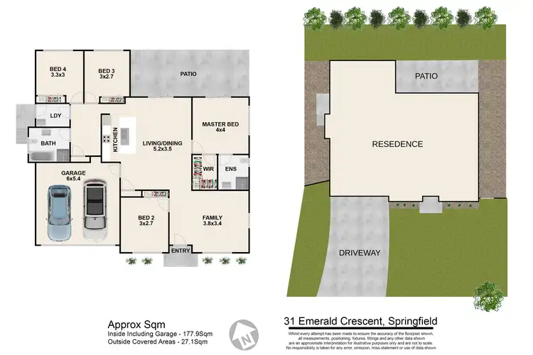 Floorplan of Homely house listing, 31 Emerald Crescent, Springfield QLD 4300
