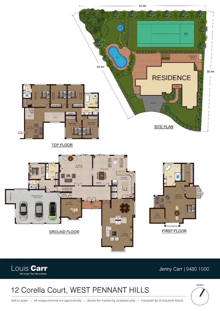 Floorplan of Homely house listing, 12 Corella Court, West Pennant Hills NSW 2125
