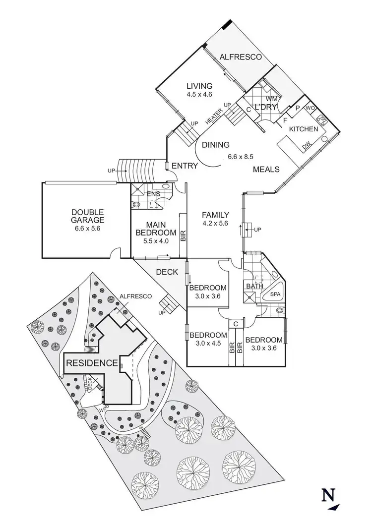 Floorplan of Homely house listing, 6 Dellview Court, Donvale VIC 3111