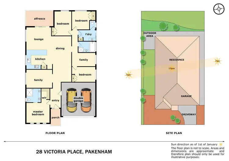 Floorplan of Homely house listing, 28 Victoria Place, Pakenham VIC 3810
