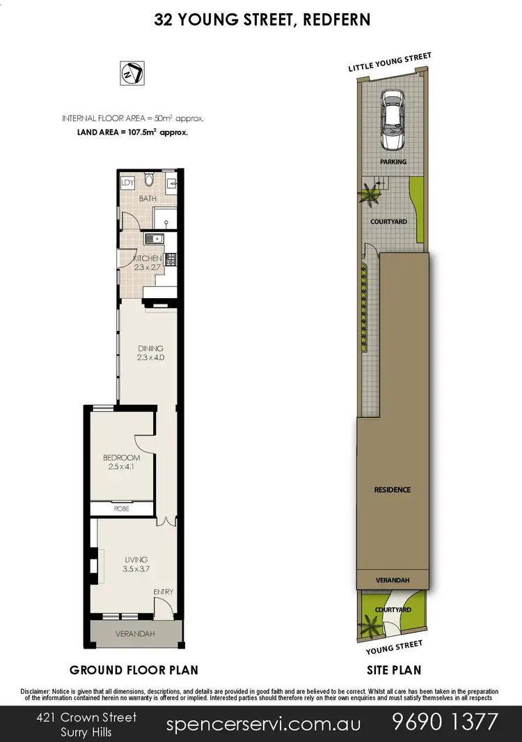Floorplan of Homely house listing, 32 Young Street, Redfern NSW 2016