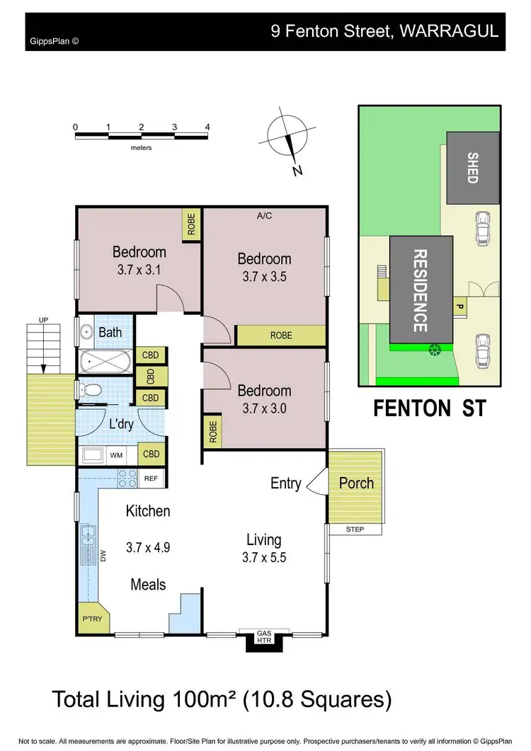 Floorplan of Homely house listing, 9 Fenton Street, Warragul VIC 3820