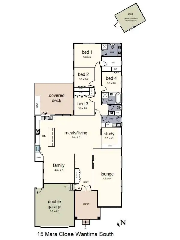 Floorplan of Homely house listing, 15 Mara Close, Wantirna South VIC 3152