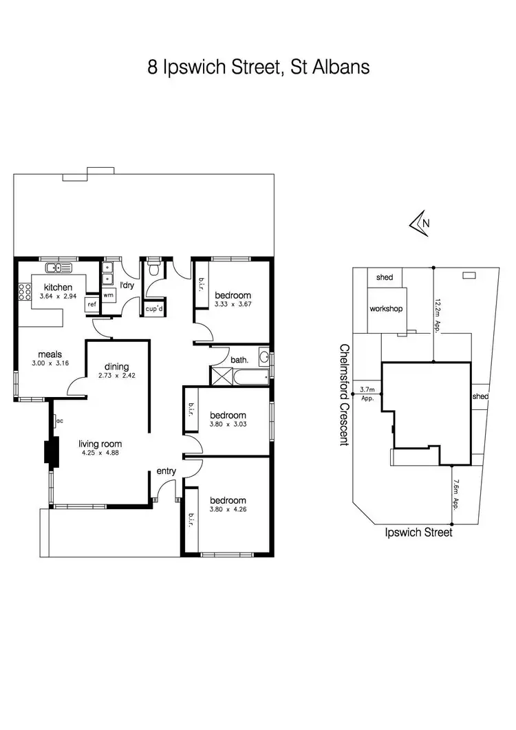 Floorplan of Homely house listing, 8 Ipswich Street, St Albans VIC 3021